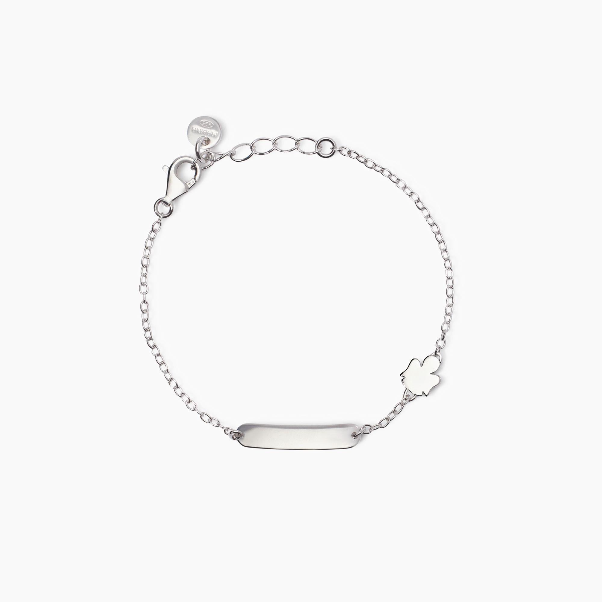 Mabina Baby | Bracciale con angioletto e targhetta incidibile Angel-Tag | 533912