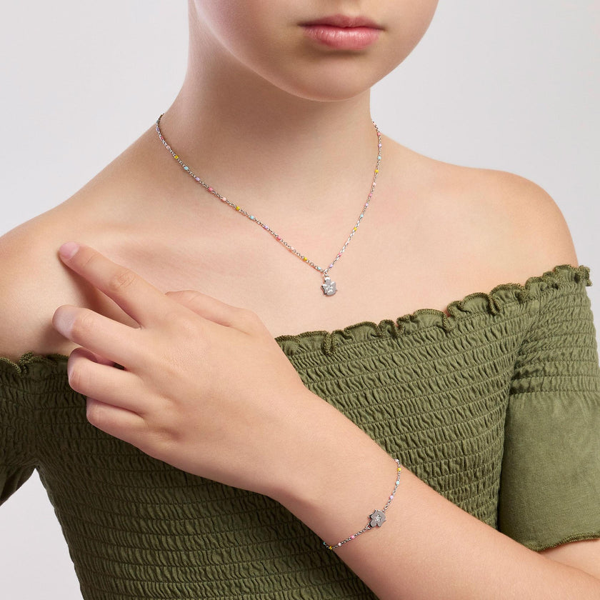 Mabina Junior | Bracciale con angioletto e inserti Baby Angel | 533924