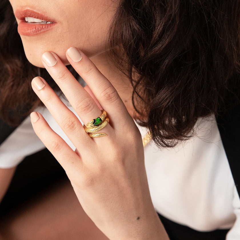 UNOAERRE | Anello serpente dorato | 2123