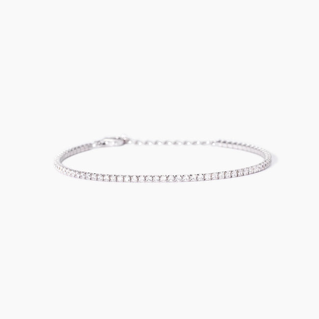 Mabina | Bracciale tennis sottile in argento con zirconi MINI TENNIS | 533957