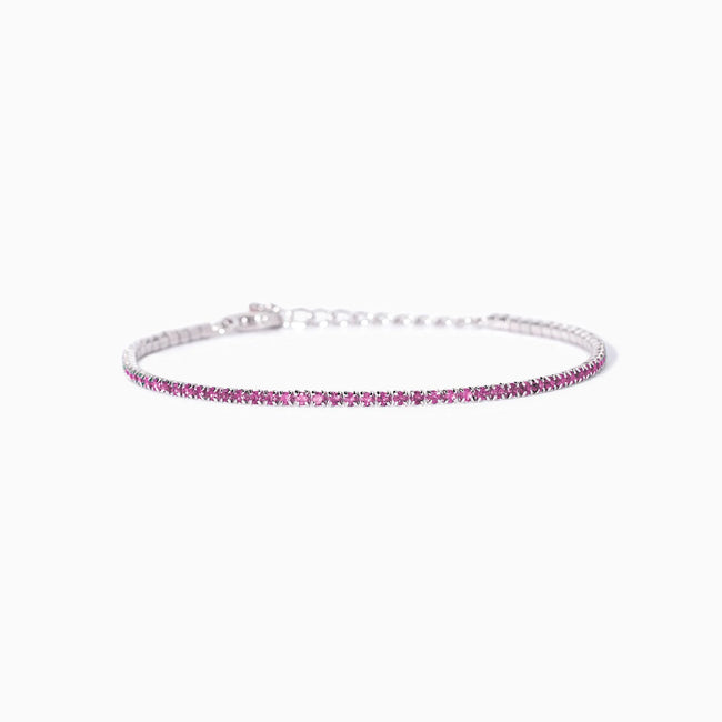 Mabina | Bracciale tennis sottile in argento con tormaline sintetiche MINI TENNIS | 533961