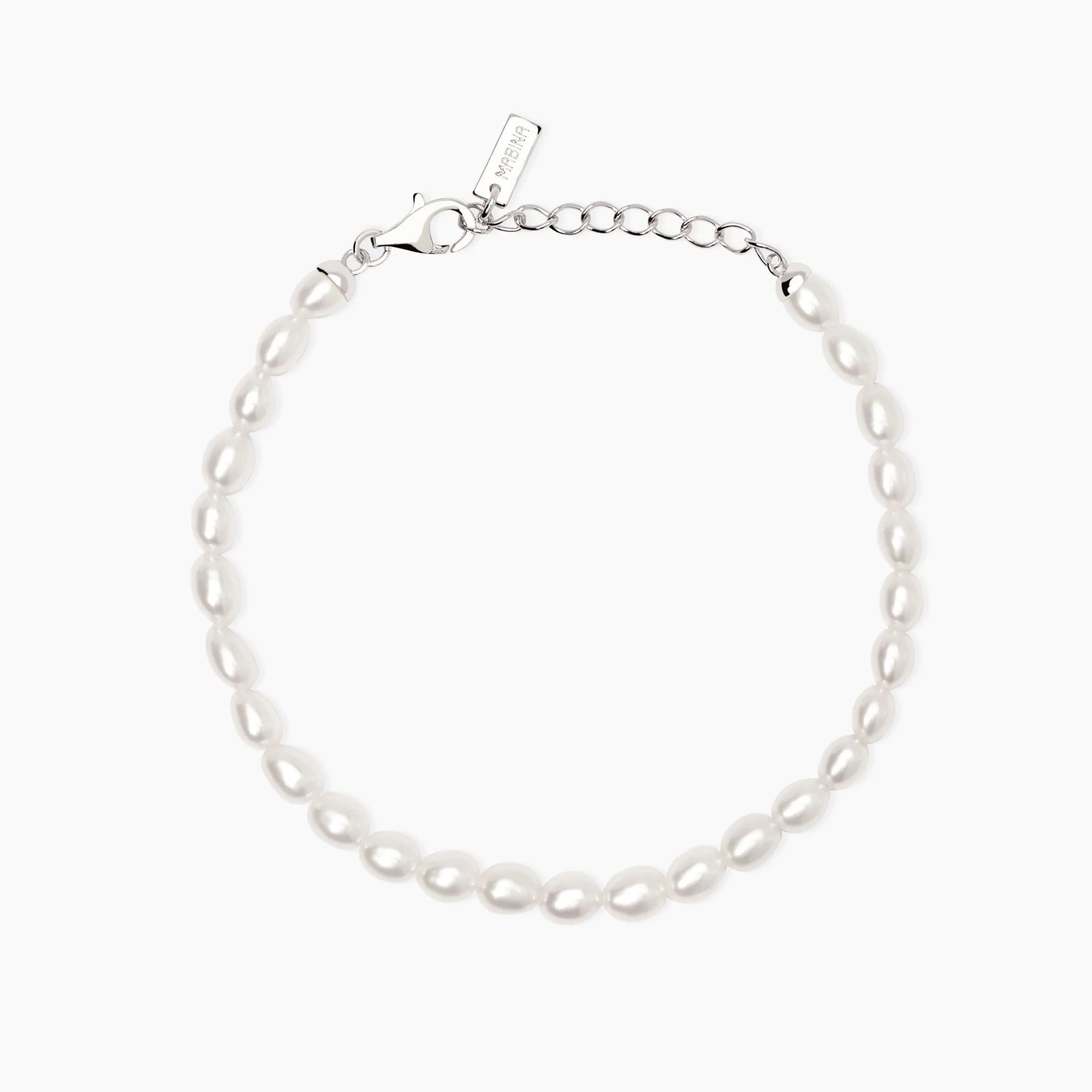 Mabina | Bracciale regolabile in argento con perle riso coltivate THELMA | 534098