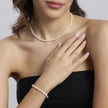 Mabina | Bracciale regolabile in argento con perle riso coltivate THELMA | 534098
