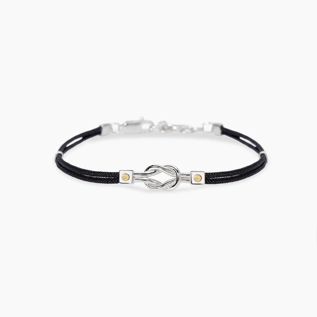 Mabina | Bracciale in nylon con nodo centrale da uomo IL MARINAIO | 534143