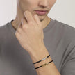 Mabina | Bracciale in lab leather e nodo centrale da uomo IL MARINAIO | 534144