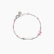 Mabina Baby | Bracciale con fiocchetto e targhetta incidibile Pink Lady-Tag | 533926