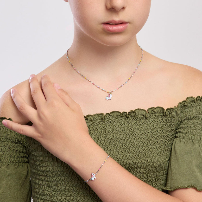 Mabina Junior | Bracciale con unicorno smaltato Unicorno Magico | 533933