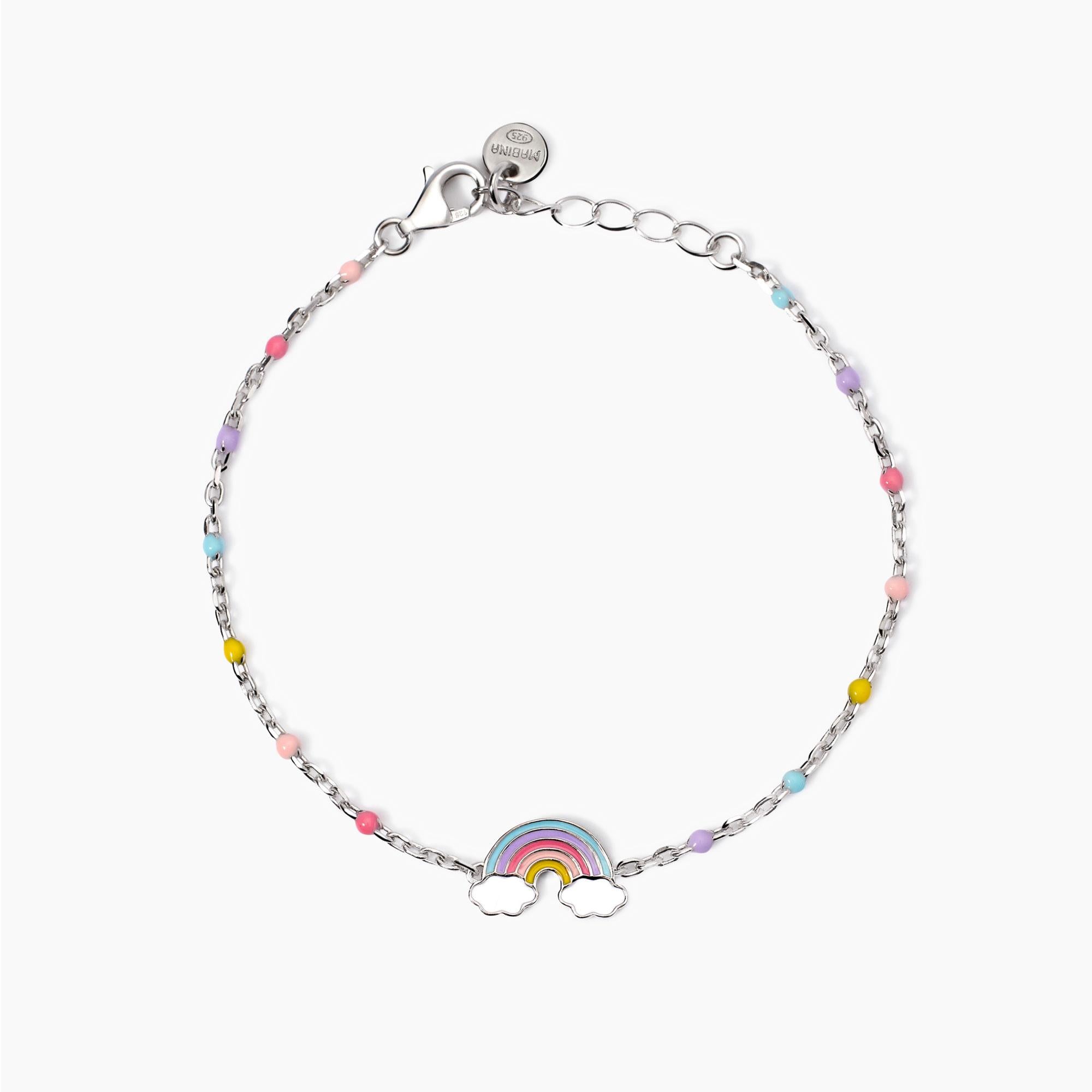 Mabina Junior | Bracciale con arcobaleno smaltato Rainbow | 533934