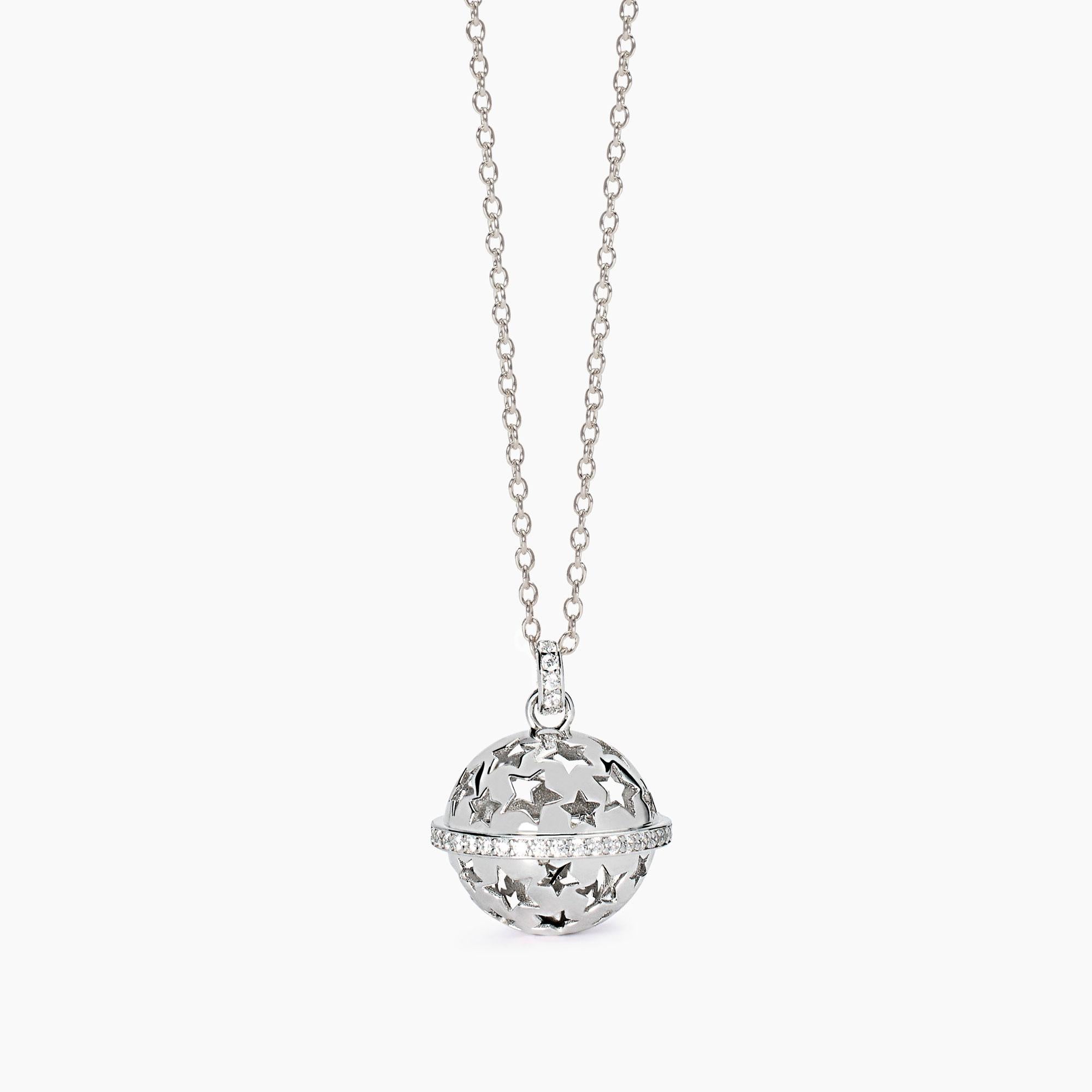 Mabina | Collana in argento con ciondolo Chiama Angeli Made with Love | 553739