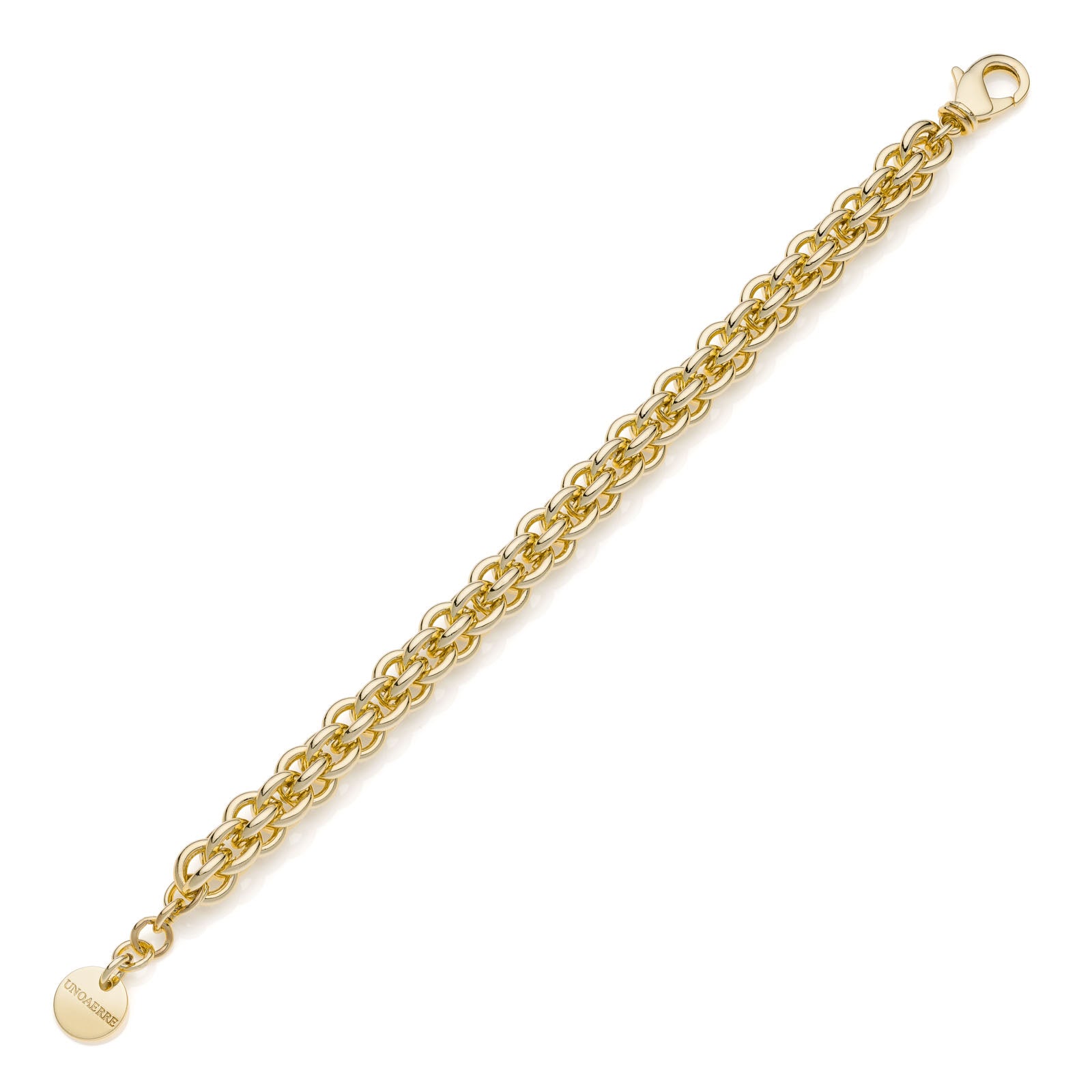 UNOAERRE | Bracciale multifilo in catena rolò dorata | 2360