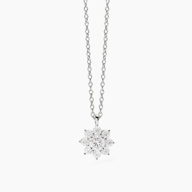 Mabina |  Girocollo in argento con girasole e zirconi EDEN | 553764