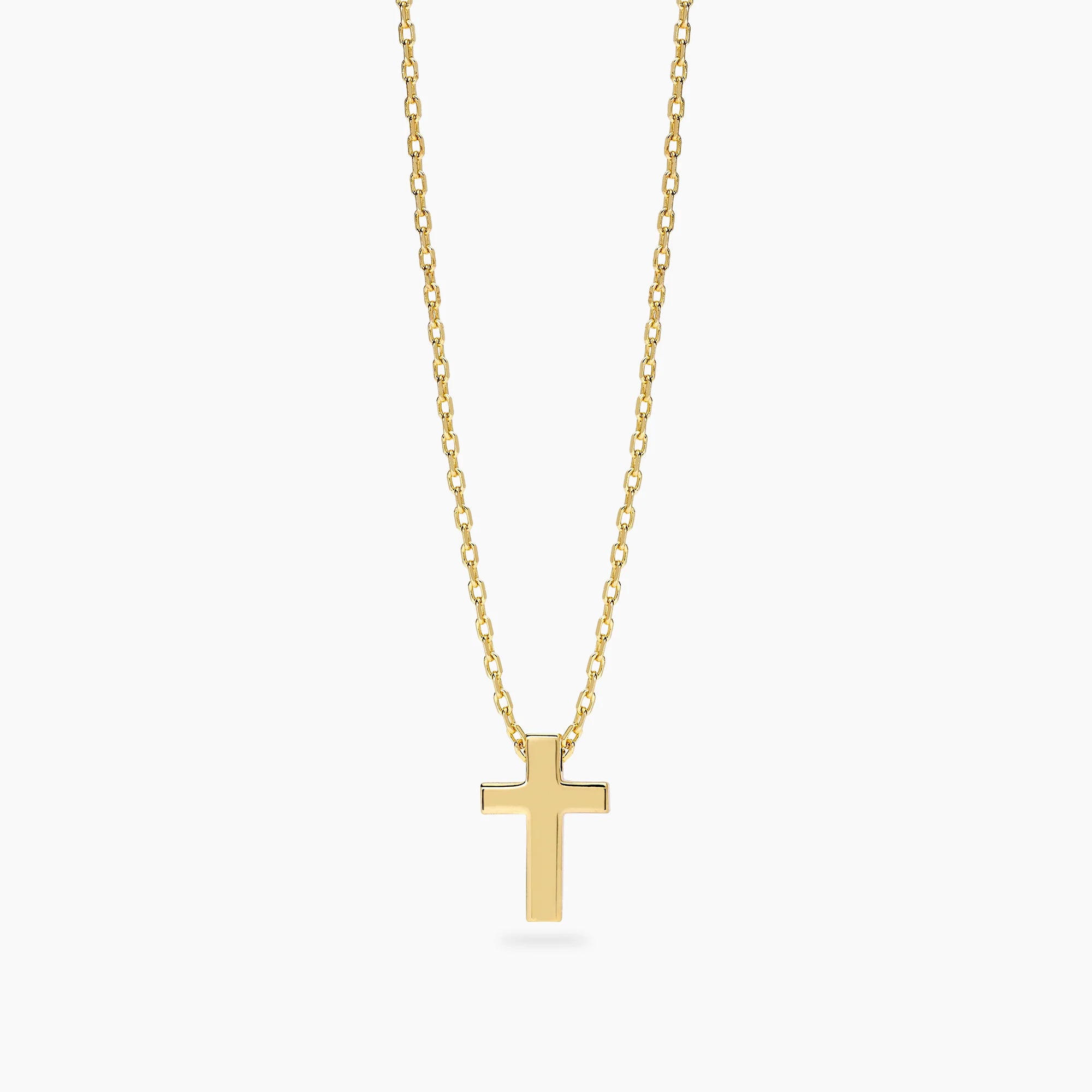 Mabina | Collana da uomo in argento dorato con croce MYSTICAL | 553874