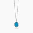 Mabina | Girocollo in argento con Madonnina smaltata azzurra LADY MADONNA | 553913