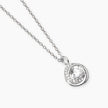Mabina | Girocollo in argento con ciondolo tondo in zirconi SGUARDO INDISCRETO | 553945