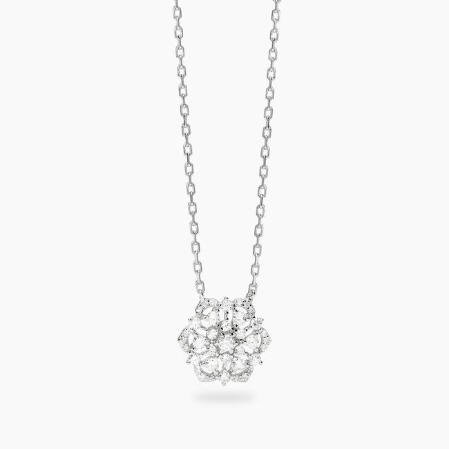 Mabina | Girocollo in argento con ciondolo fiore in zirconi GIARDINO D'INVERNO | 553947