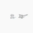Mabina | Orecchini a lobo con punto luce quadrato piccolo SHINY | 563023