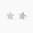 Mabina | Orecchini a lobo a stella in pavé di zirconi POLVERE DI STELLE | 563166