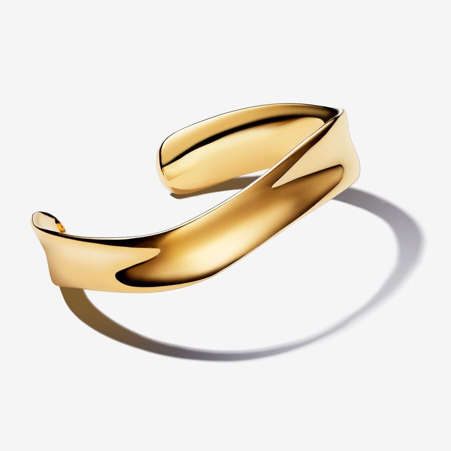 PANDORA ESSENCE | Bracciale Aperto Fascia Larga Linea Sinuosa | 563302C00