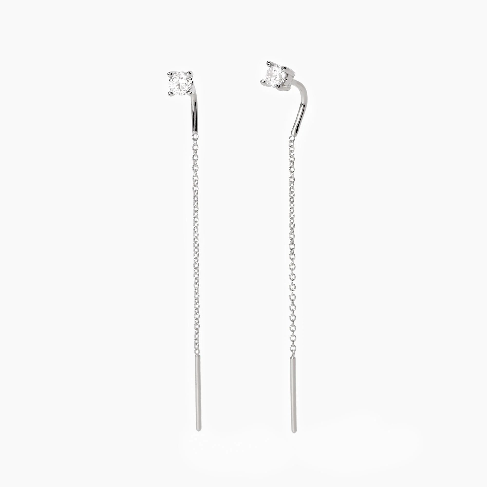 Mabina | Orecchini pendenti in argento con punto luce SHINY | 563672
