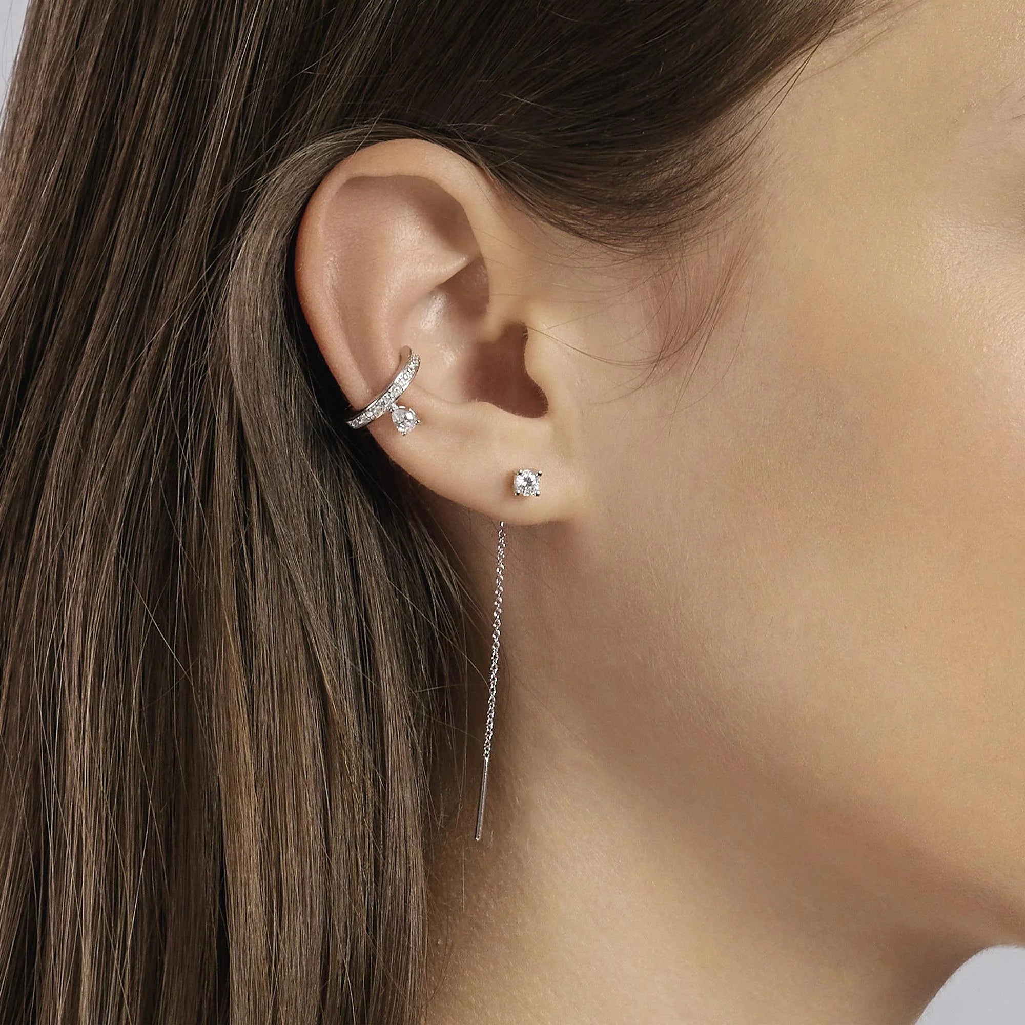 Mabina | Orecchini pendenti in argento con punto luce SHINY | 563672