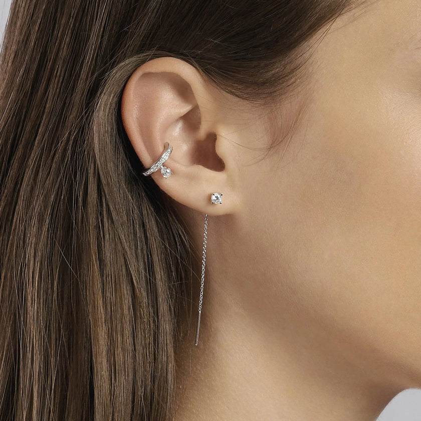 Mabina | Orecchini pendenti in argento con punto luce SHINY | 563672