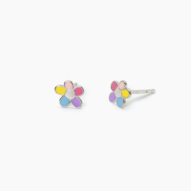 Mabina Junior | Orecchini per bambina in argento con fiorellino BLOOM | 563695