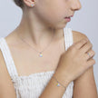 Mabina Junior | Orecchini per bambina in argento con fiorellino BLOOM | 563695
