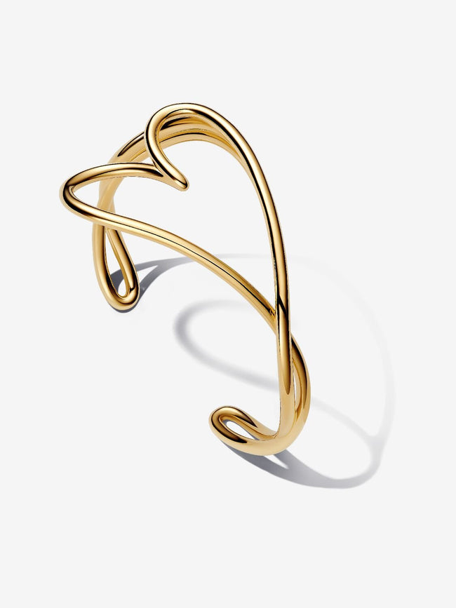 PANDORA ESSENCE | Bracciale Aperto Cuore Linea Sinuosa | 563808C00