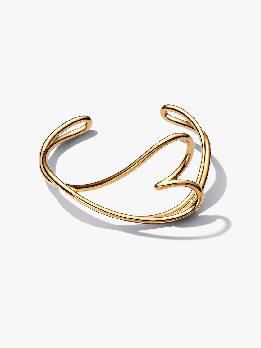 PANDORA ESSENCE | Bracciale Aperto Cuore Linea Sinuosa | 563808C00