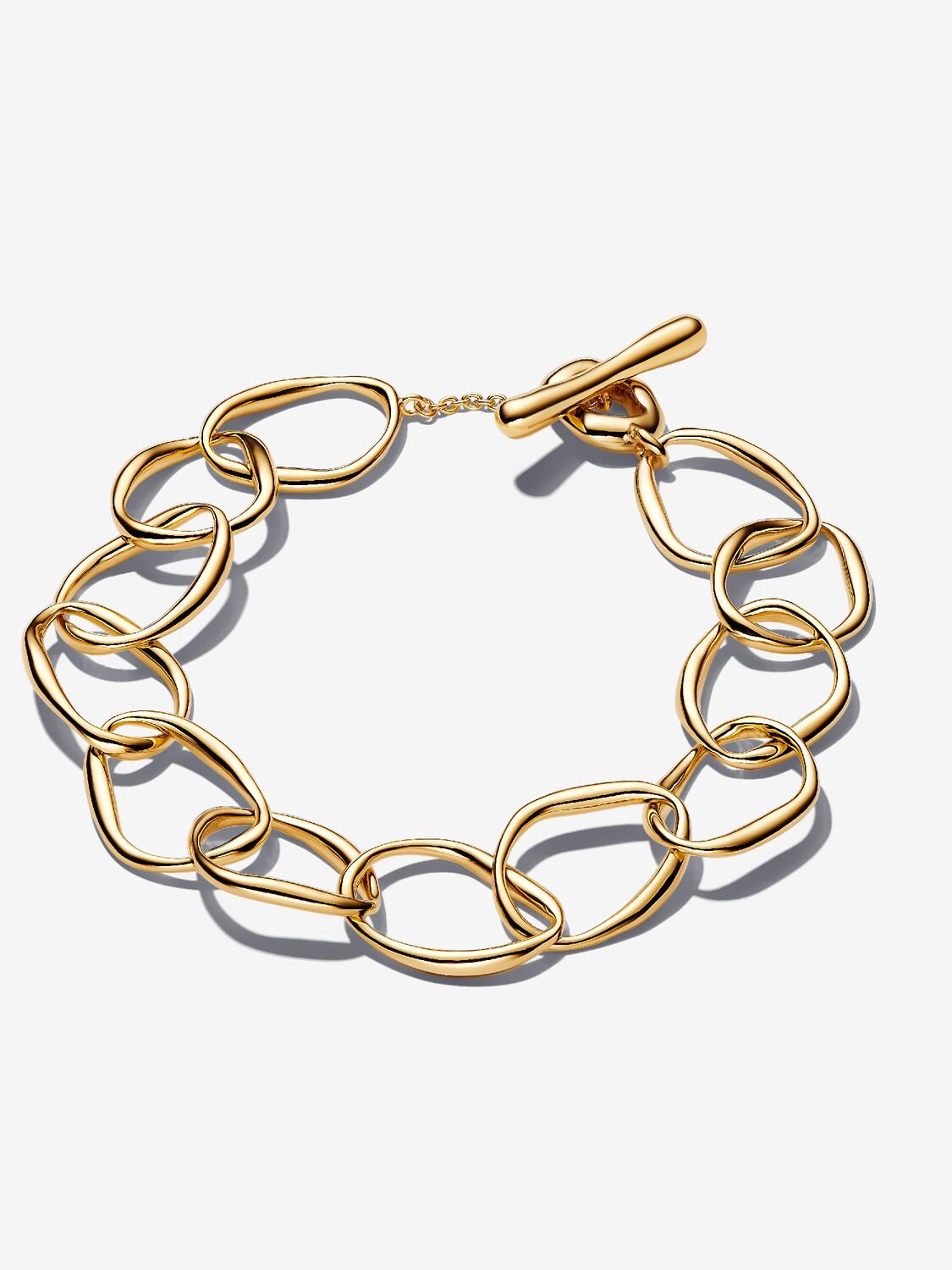 PANDORA ESSENCE | Bracciale Maglia Linea Sinuosa Placcatura in Oro 14k | 563864C00