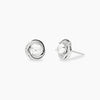Mabina | Orecchini a lobo tondi in argento con zirconi SGUARDO INDISCRETO | 564016