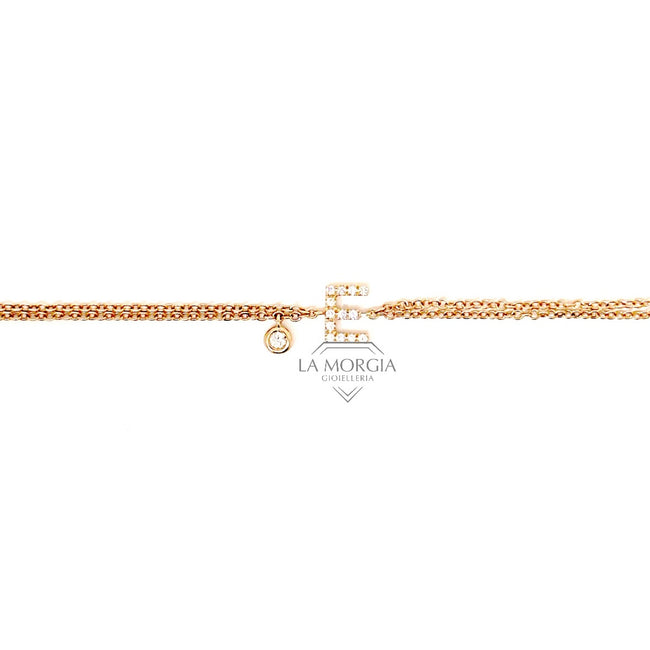 CRIVELLI | Bracciale Iniziale Lettera E con diamanti | 234-3580-BR