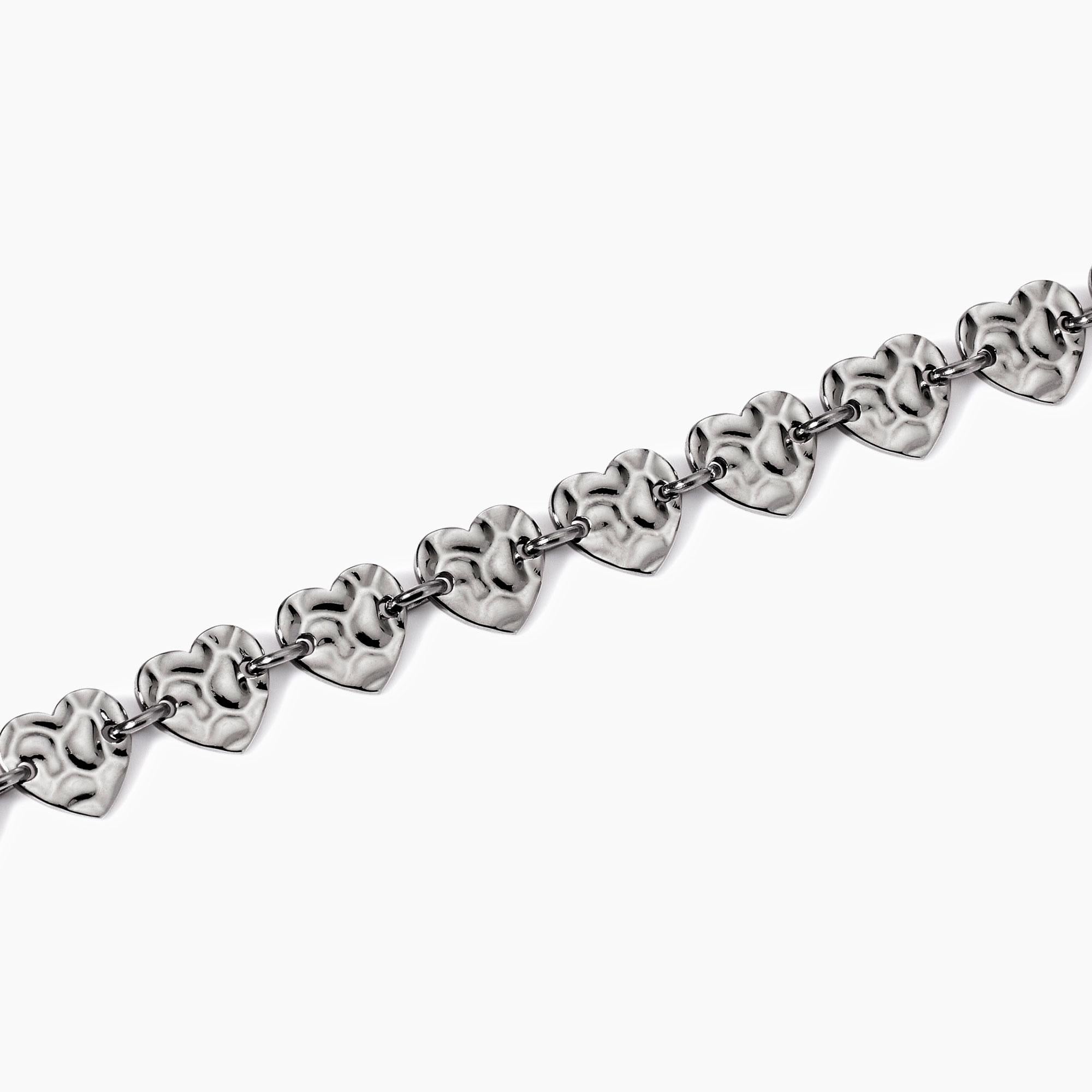 Kidult Style | Bracciale con cuori effetto martellato | 831008