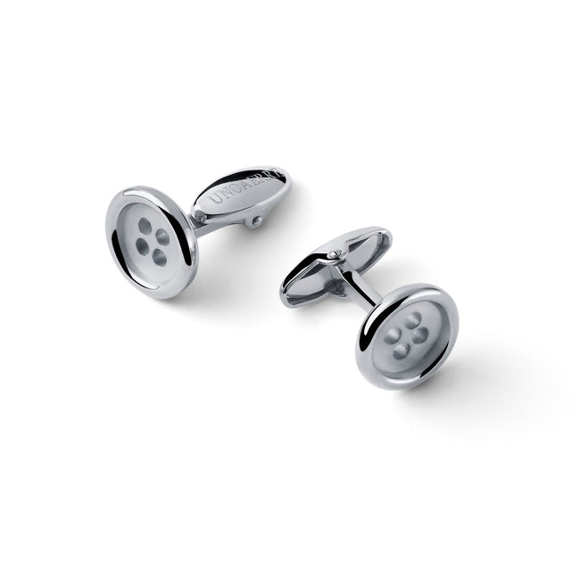 UNOAERRE | Gemelli bottone in argento | 6609