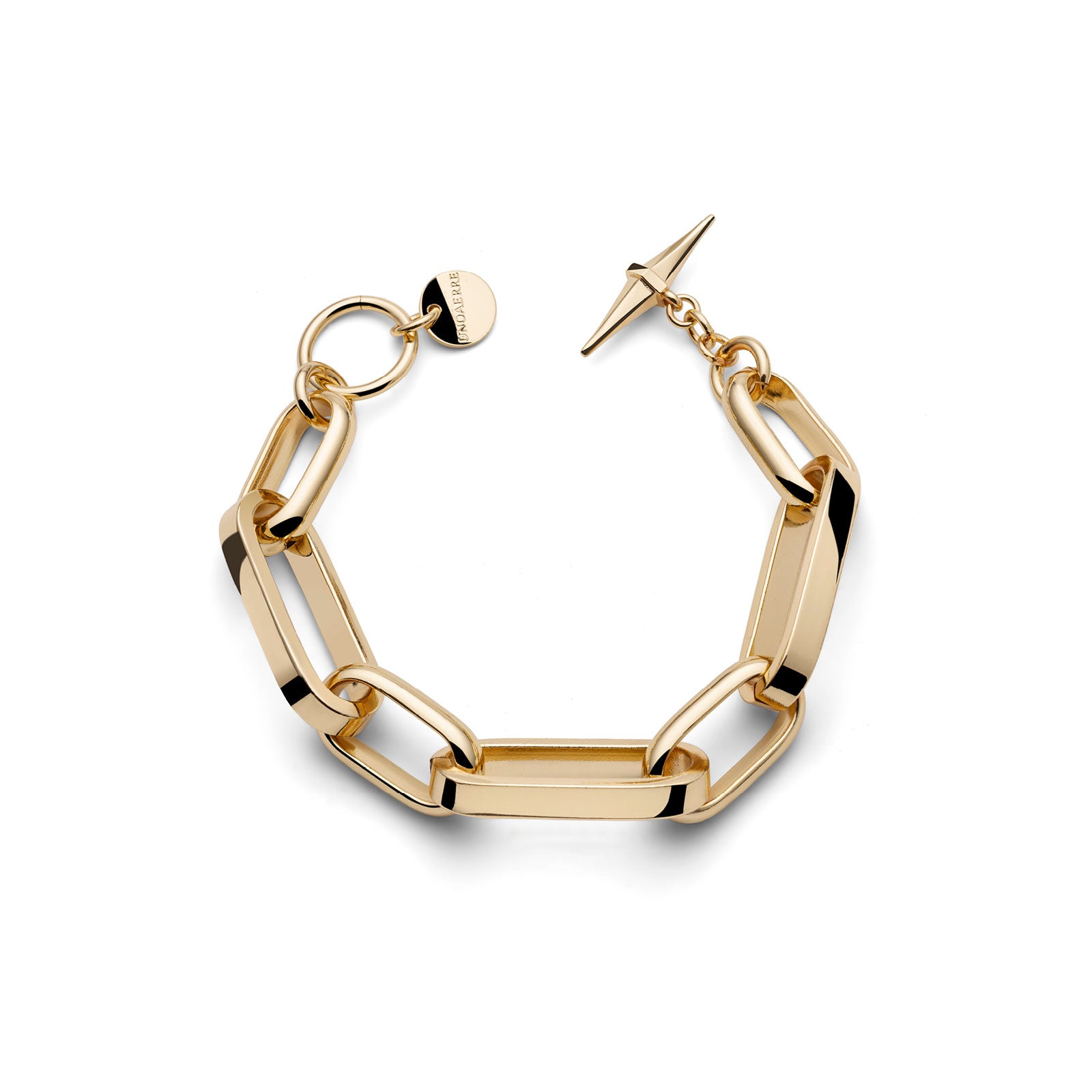 UNOAERRE | Bracciale in catena forzatina dorata | 2637