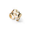 UNOAERRE | Anello maglia marina dorata | 2641