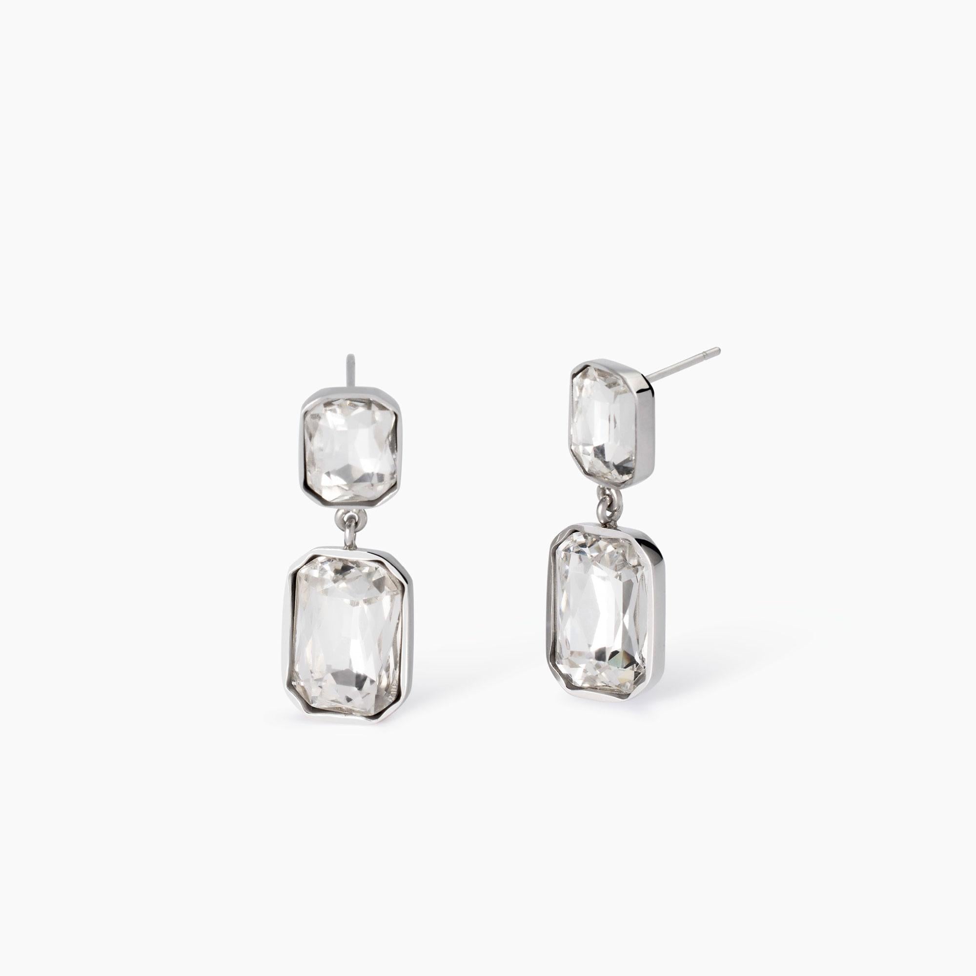 Kidult Style | Orecchini pendenti con cristalli bianchi | 861003