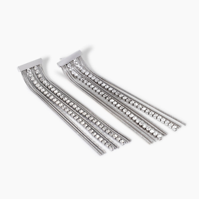 Kidult Style | Orecchini con catena e tennis | 861010