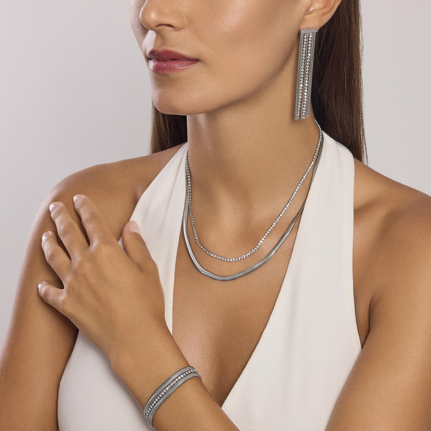 Kidult Style | Orecchini con catena e tennis | 861010