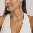 Kidult Style | Orecchini tennis cristalli bianchi | 861012