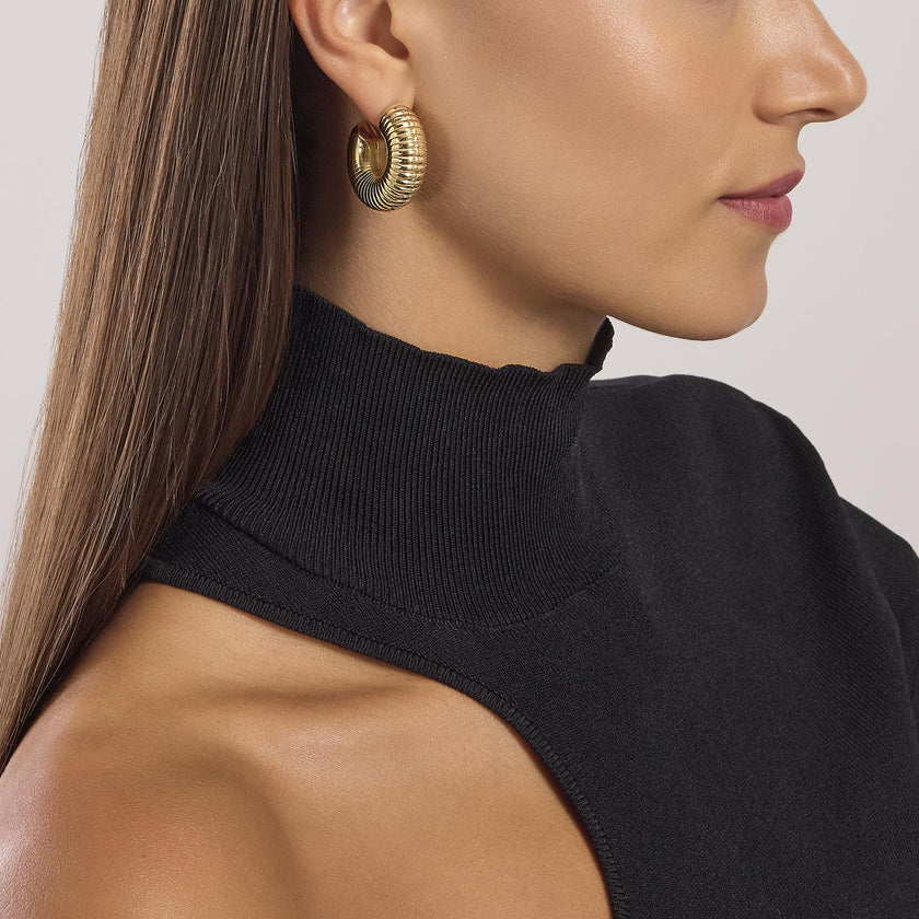 Kidult Style | Orecchini zigrinati a cerchio | 861021