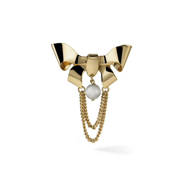 UNOAERRE | Spilla con fiocco e perla | 2713