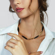 UNOAERRE | Collana Aria con elementi neri | 6655