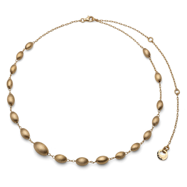 UNOAERRE | Collana in argento dorato satinato | 6660