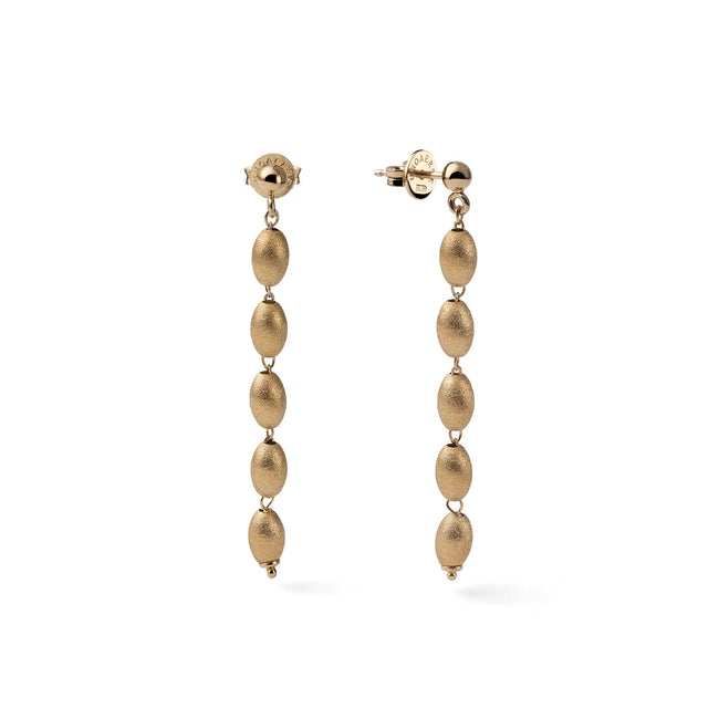 UNOAERRE | Orecchini in argento dorato satinato | 6664
