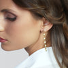 UNOAERRE | Orecchini in argento dorato satinato | 6664