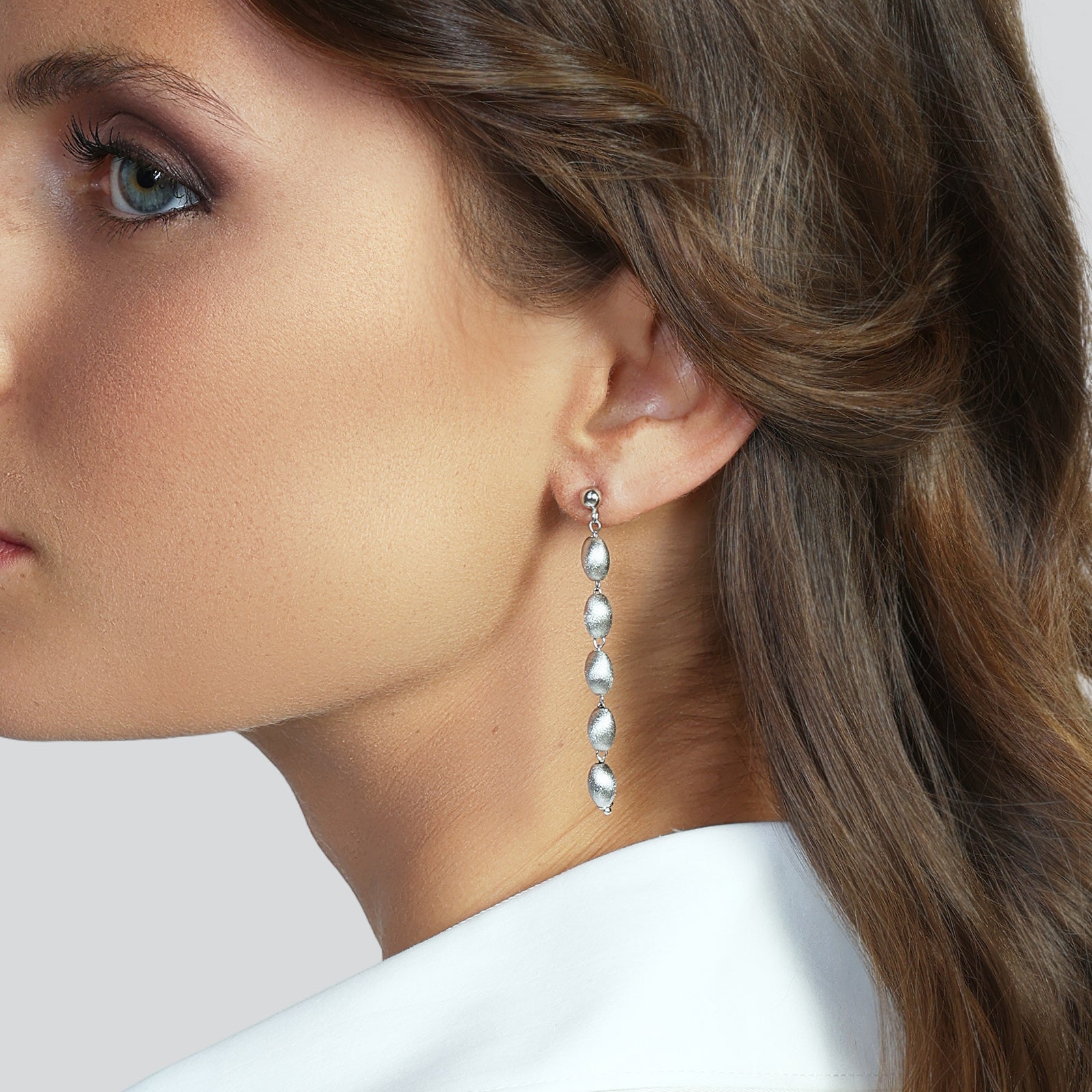 UNOAERRE | Orecchini in argento satinato | 6665