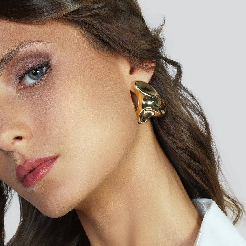 UNOAERRE | Orecchini maxi dorati | 2734