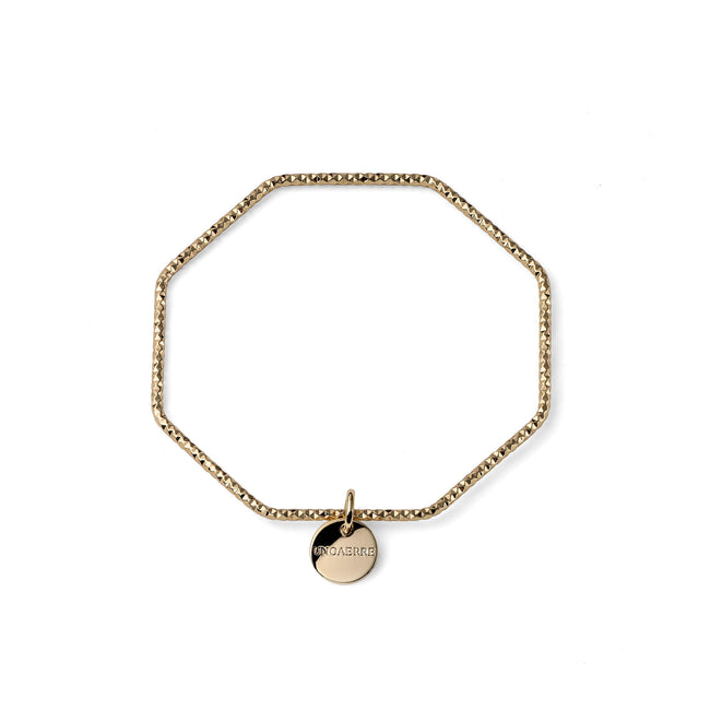 UNOAERRE | Bracciale rigido dorato diamantato | 2740