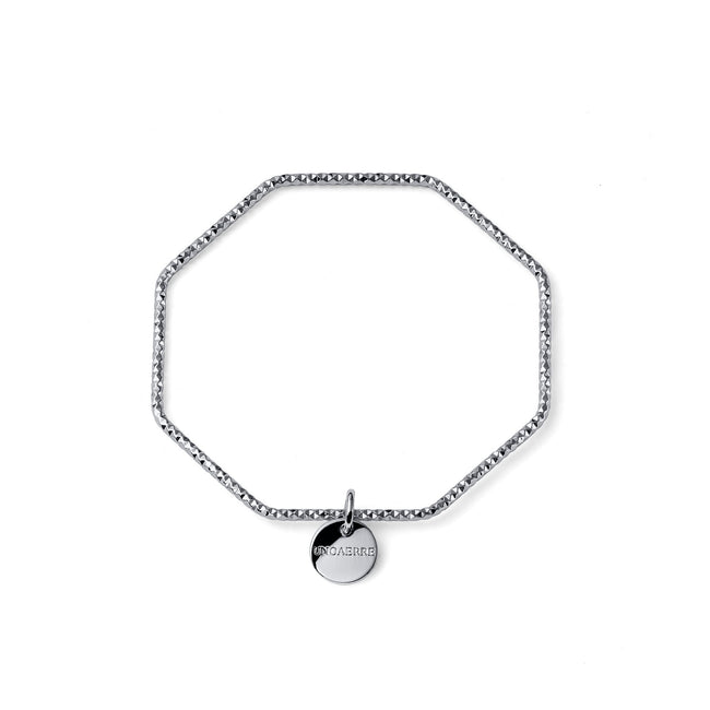 UNOAERRE | Bracciale rigido argentato diamantato | 2741